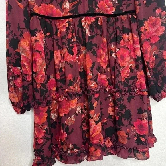 Max + Ash | Floral Balloon Sleeve Dress | Sz XL - Picture 6 of 10